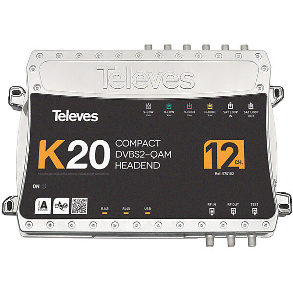 Televes Kompaktkopfstelle 12 Tr. DVB-S2 in QAM K20-12